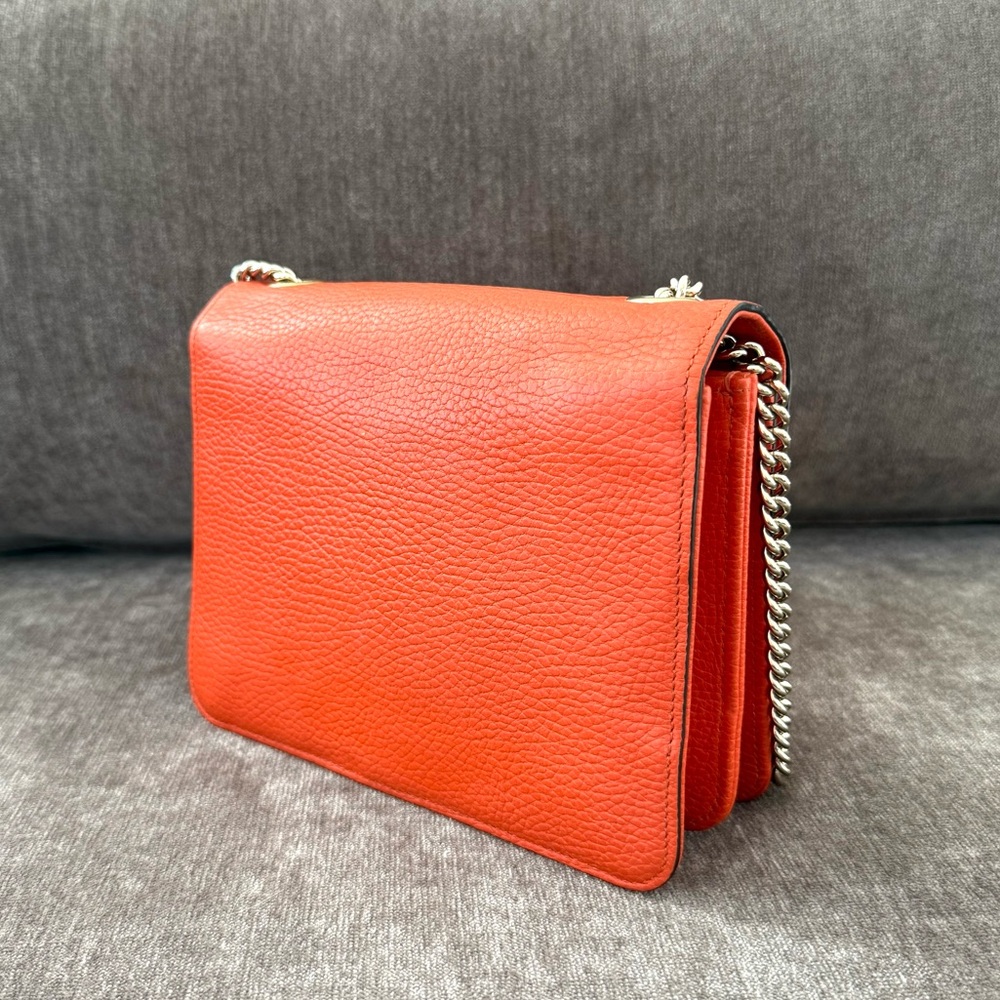 Authentic Gucci Interlocking GG Small Calfskin le… - image 8